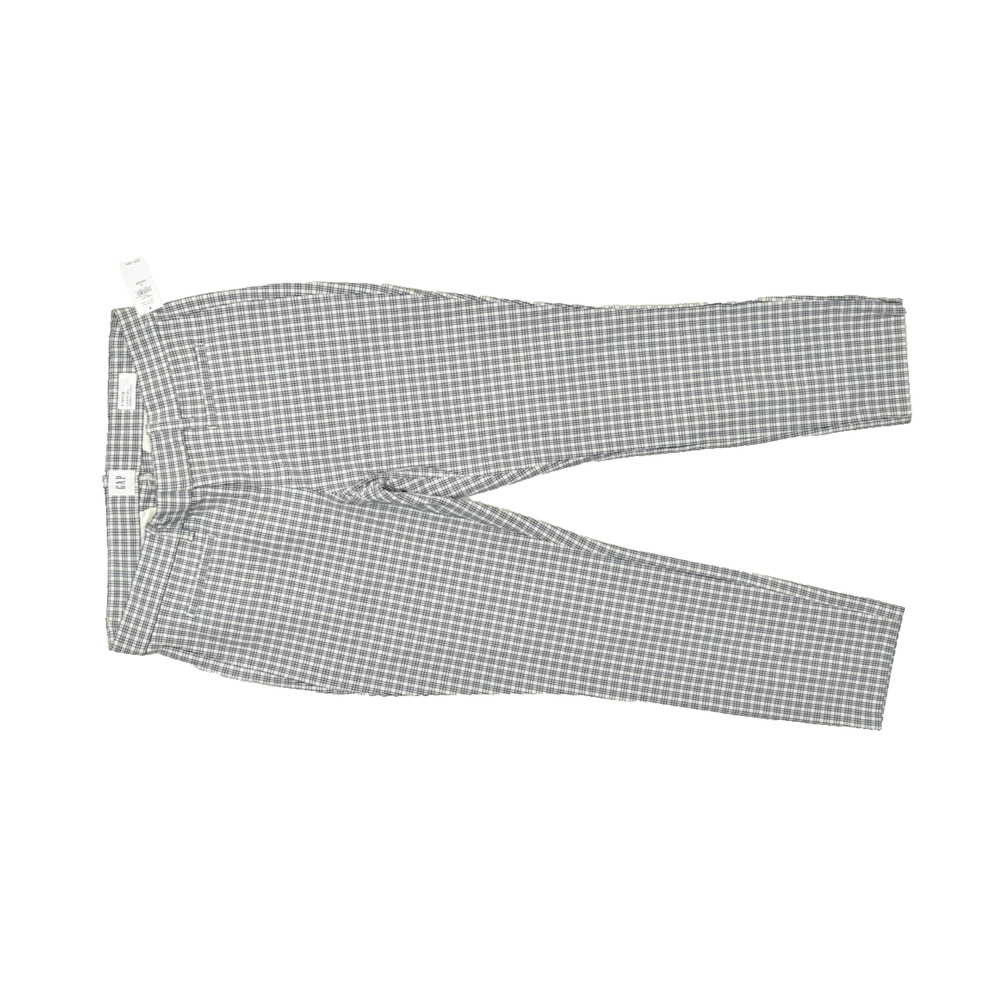 GAP Signature Skinny Ankle Pants Size 4 Petite Blue White Plaid Check NWT New